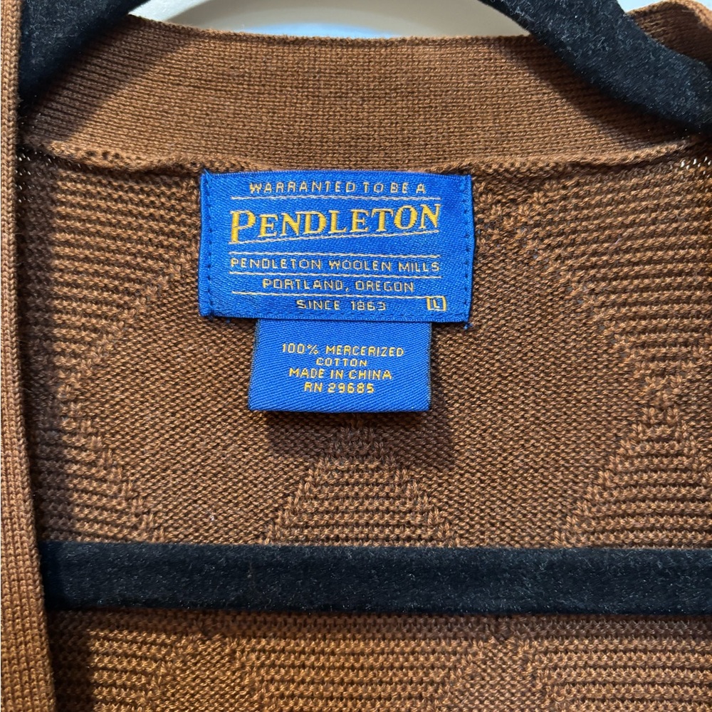 Pendleton Brown Woolen Garment - image 3